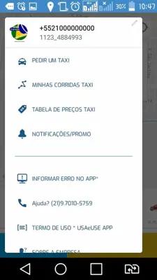 USA Cliente TAXI android App screenshot 8